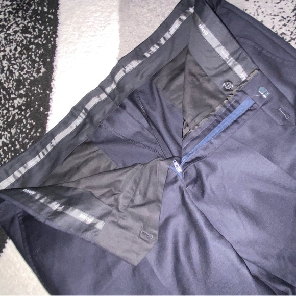 Armani Exchange Men's Straight Leg Solid Black Pants - Picture 5 of 7